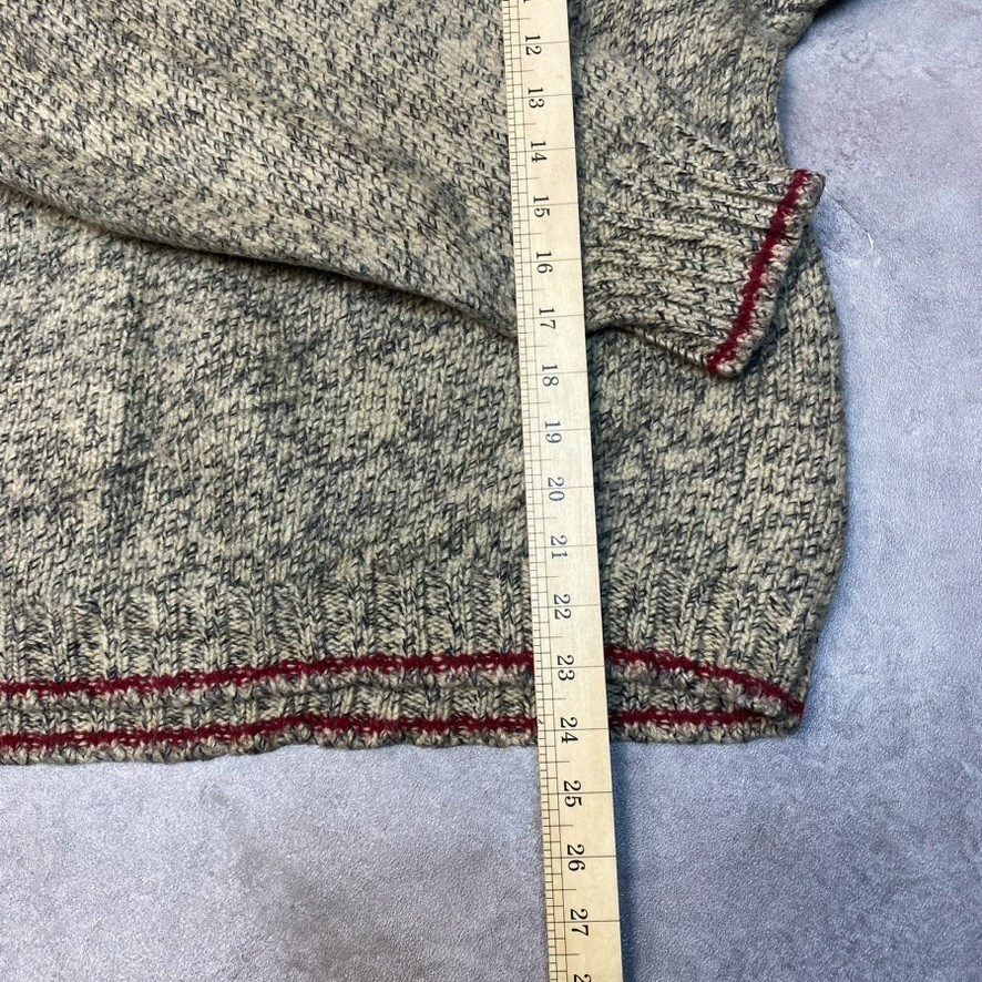 Eddie Bauer Knitted Jumper Mens 2XL Crew Neck Pullover Sweater, Beige image 8
