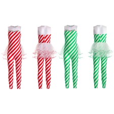 Kids Girls Santa Claus Outfits Theme Party Christmas Jumpsuit Sequins Bodysuit