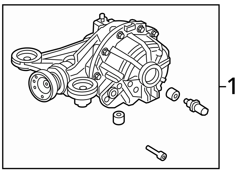Rear Carrier Differential Axle JAGUAR XJ 13 14 15 16 17 18 19 Foto 4 de 4