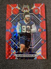 2023 Panini Mosiac Football RC Villami Fehojo Jr. #375 RED PRIZM - SP  Cowboys