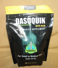 Dasuquin with MSM Soft Chews for Small/Medium Dogs 84 ct expire 7/2027