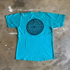 70s VINTAGE MR. ZOGS ORIGINAL SEX WAX SURF WAX T-SHIRT SZ S SURFER SURFING