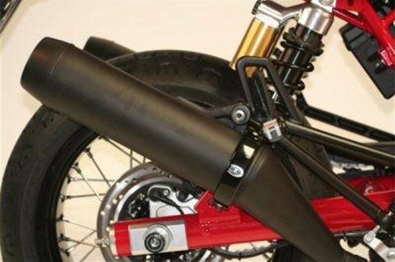 Protection R&G Racing silencieux rond évite rayures échappement Supermoto 100mm
