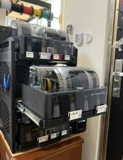 Bambu AMS Stand Flat Pack | PLA-CF Carbon Fiber | Holds 3 AMS With Slide Rails