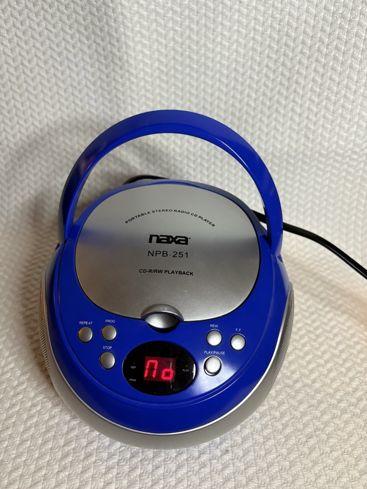 With Am/fm Stereo Radio, Blue - Tested Working