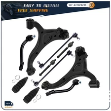 Front Lower Control Arms Tie Rod Sway Bar Links For Kia Sorento Hyundai Santa Fe