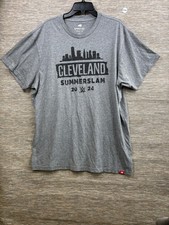 Cleveland Summerslam Shirt Mens 3XL Gray WWE Wrestling Sportiqe 2024 Graphic Tee