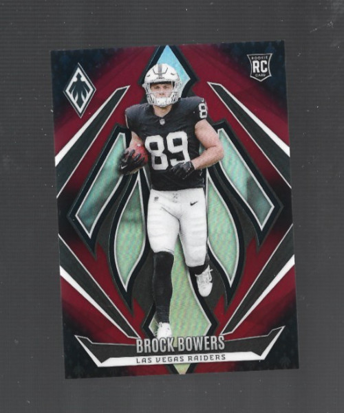 2024 Panini Phoenix Rookies Red Fade /299 Brock Bowers #165 Rookie RC