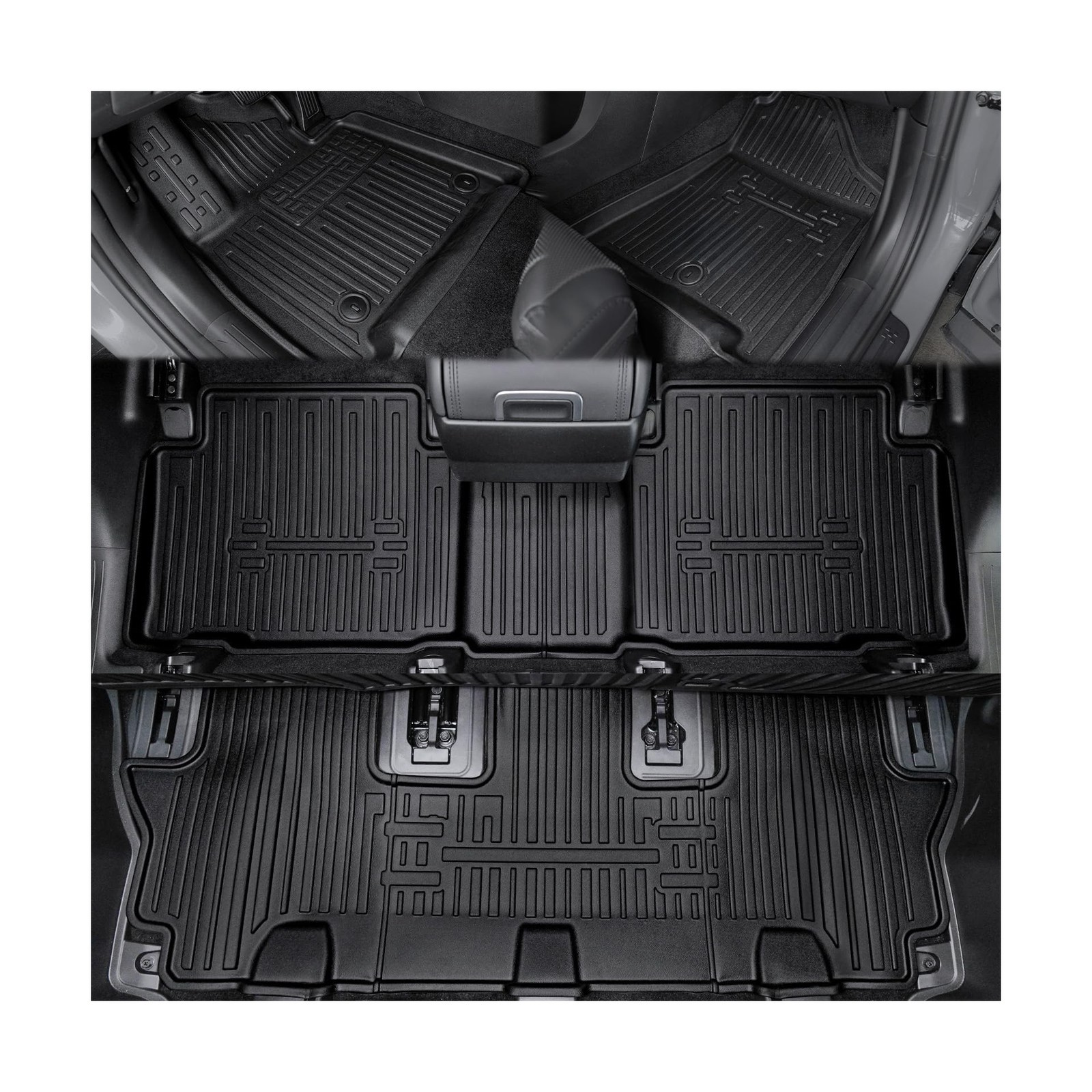 Floor Mats for 2024 2025 2026 Hyundai Santa Fe 6-Seat/7-Seat (Fit Hybrid and ...