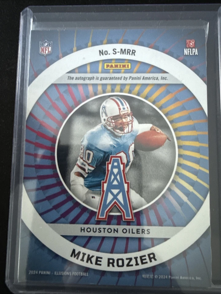 Panini Illusions 2024 Mike Rozier Houston Oilers /10 Auto Superlatives - Bild 2 von 2