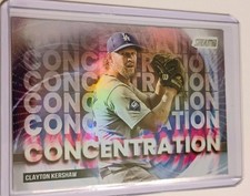 2025 Topps Stadium Club Clayton Kershaw Concentration Insert Los Angeles Dodgers