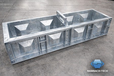 Long Life Betonblock Schalung 160/40/40  Verzinkt mit Trennwand - Gratis versand