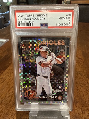 2024 TOPPS CHROME X-FRACTOR #88 JACKSON HOLLIDAY ROOKIE RC PSA 10 GEM MINT