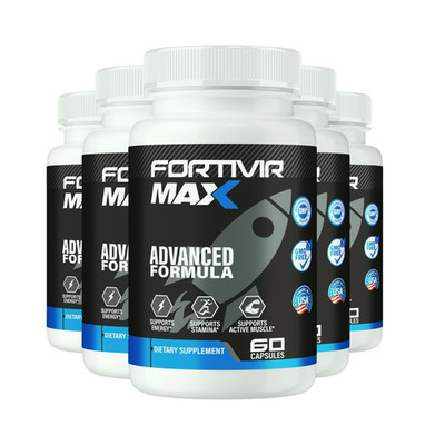 5-Pack Fortivir Max Capsules for Men, Fortivir Male Health Support -300 Capsules