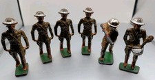 VINTAGE CAST IRON GREY TOY SOLDIERS WW1 INFANTRY