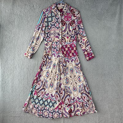 Soft Surroundings Palermo Soho Maxi Dress Womens PXS (2-4) Festoon Fuchsia NWT