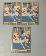 Bo Jackson 1989 Fleer #285 Kansas City Royals (3)