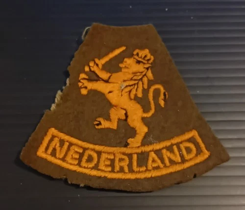 circa WW2 ? Military Formation Patch - Nederland Free Dutch Forces In Exile