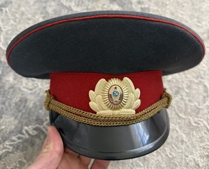 ORIGINAL SOVIET MILITIA POLICE MVD UNIFORM VISOR CAP HAT USSR SOVIET UNION 1990s
