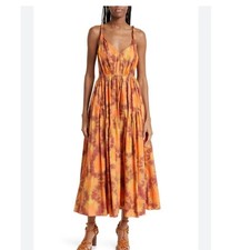 Ulla Johnson Valentina Dress Women 10 Boho Cotton Midi Fairycore Party No ROPE