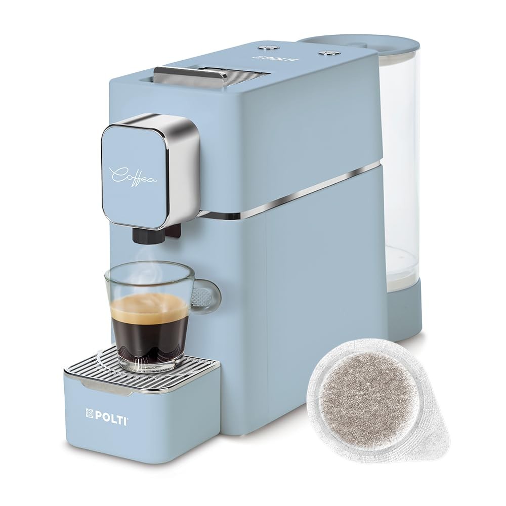 Macchina per Caffè Espresso Caffe in Cialde Caffettiera Compatta e Moderna 19BAR