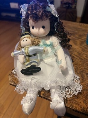 Green Tree Musical Doll Clara Story Book Nutcracker Suite Rare Wind Up Music