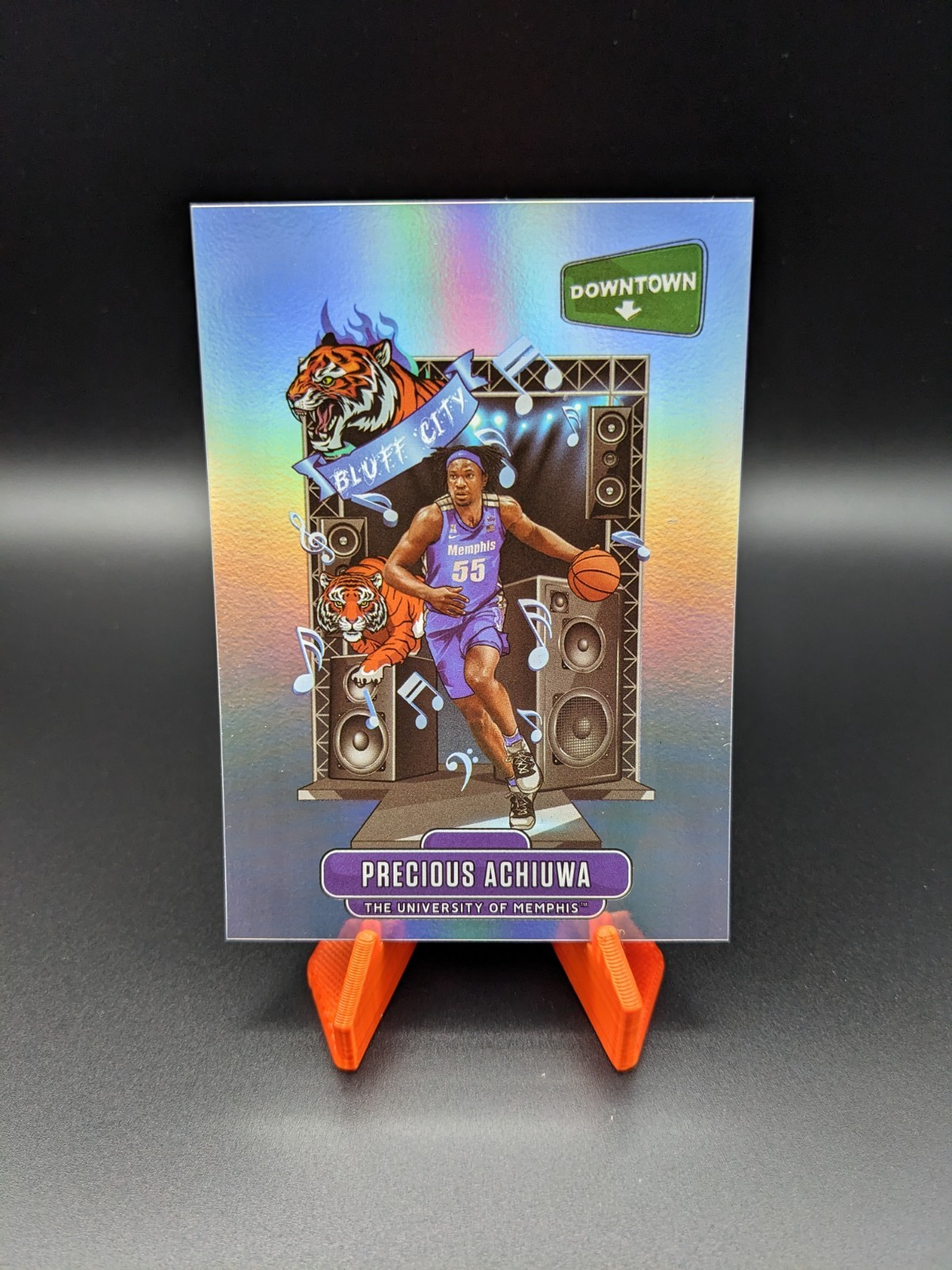 2020-21 Panini Prizm Draft Picks | Precious Achiuwa (RC) "DOWNTOWN" #D-14