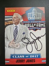 2017 Panini HOF Class of 2017 JERRY JONES Signed Auto Autographed Dallas Cowboys