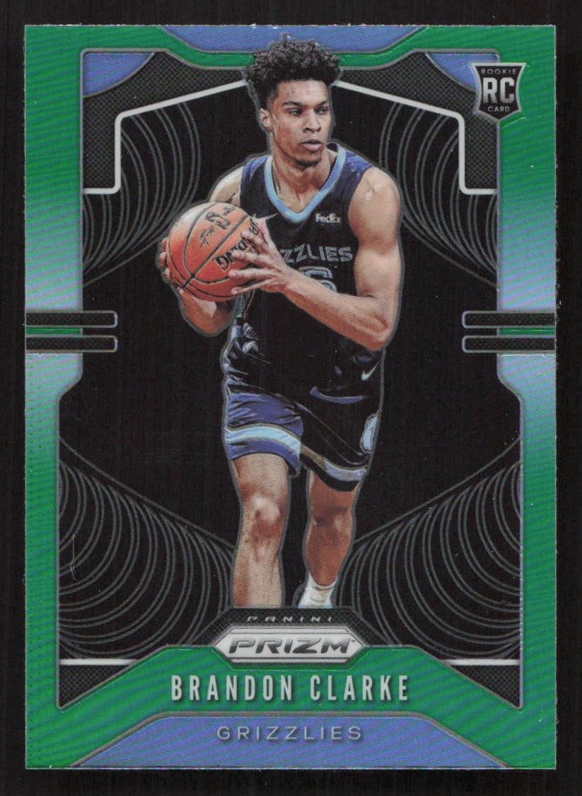 2019-20 Panini Prizm Brandon Clarke Prizms Green #266 Card