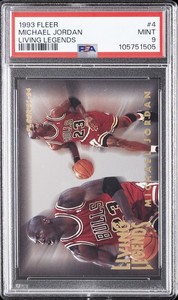 1993 FLEER LIVING LEGENDS #4 MICHAEL JORDAN PSA 9