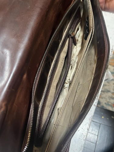 🔥Stunning Moore and Giles Leather Brompton Brown Wynn Mail Bag NEW - Picture 12 of 17
