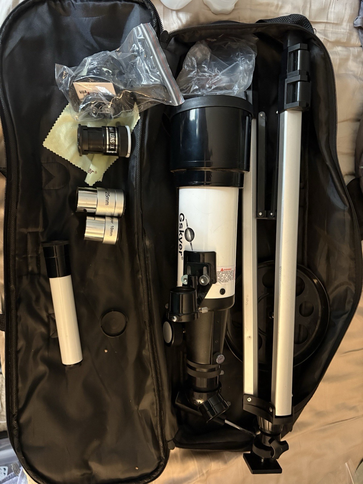 Gskyer AZ70400 Astronomical Refracting Telescope 400mm with 70mm Aperture