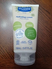 Mustela Organic Hydrating Baby Cream Face & Body with Olive Oil and Aloe 5 oz