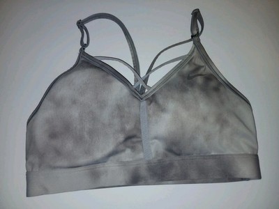 Nike Dri FIT Indy V Neck Sports Workout Bra Women s M