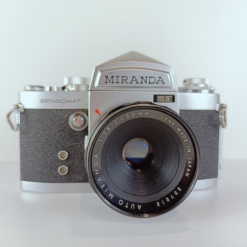 MIRANDA SENSOMAT RE 35mm SLR film Camera With 50mm F2.8 Lens Full Working Order - Picture 2 of 19