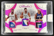 2024-25 Flawless Zion Williamson Jayson Tatum Paolo Banchero Logoman Patch #/5