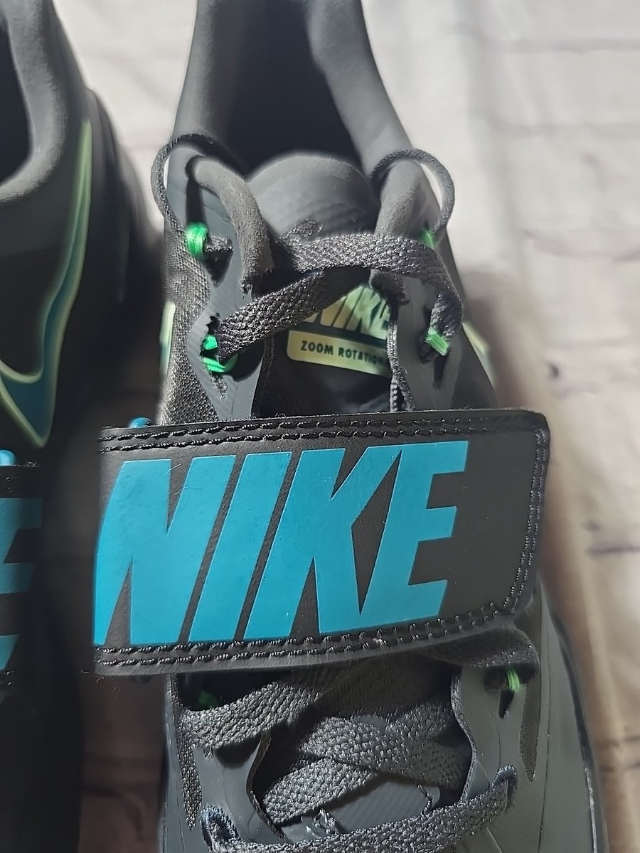 Nike Zoom Rotational 6 Size 10 Mens Throwing Shoes Black/Spruce New w/o Box Nike Zoom Rotational 6 Size 7-13 Mens Throwing Shoes Black  main image 2