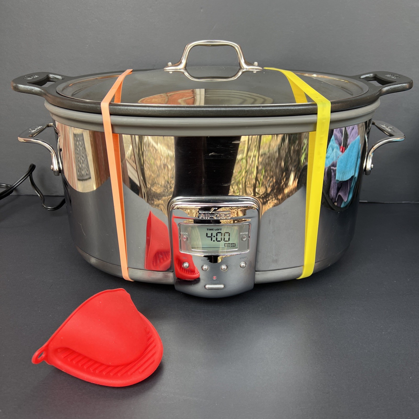 ALL-CLAD 7 Qt Slow Cooker Stainless Steel Lid SC01 Tested + 