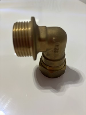 22 mm Kompression x 1'' BSP Eisengewinde