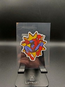 Marvel Hero Vinyl Mash Up Sticker Trading Collectibles! Spiderman Action Scene