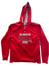 Majestic MLB Therma Base Hoodie Red “Always October” St. Louis Cardinals Sz M