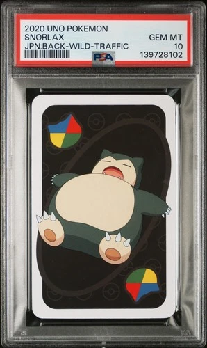 2020 UNO POKEMON JPN BACK-WILD-SNORLAX TRAFFIC SNORLAX PSA 10