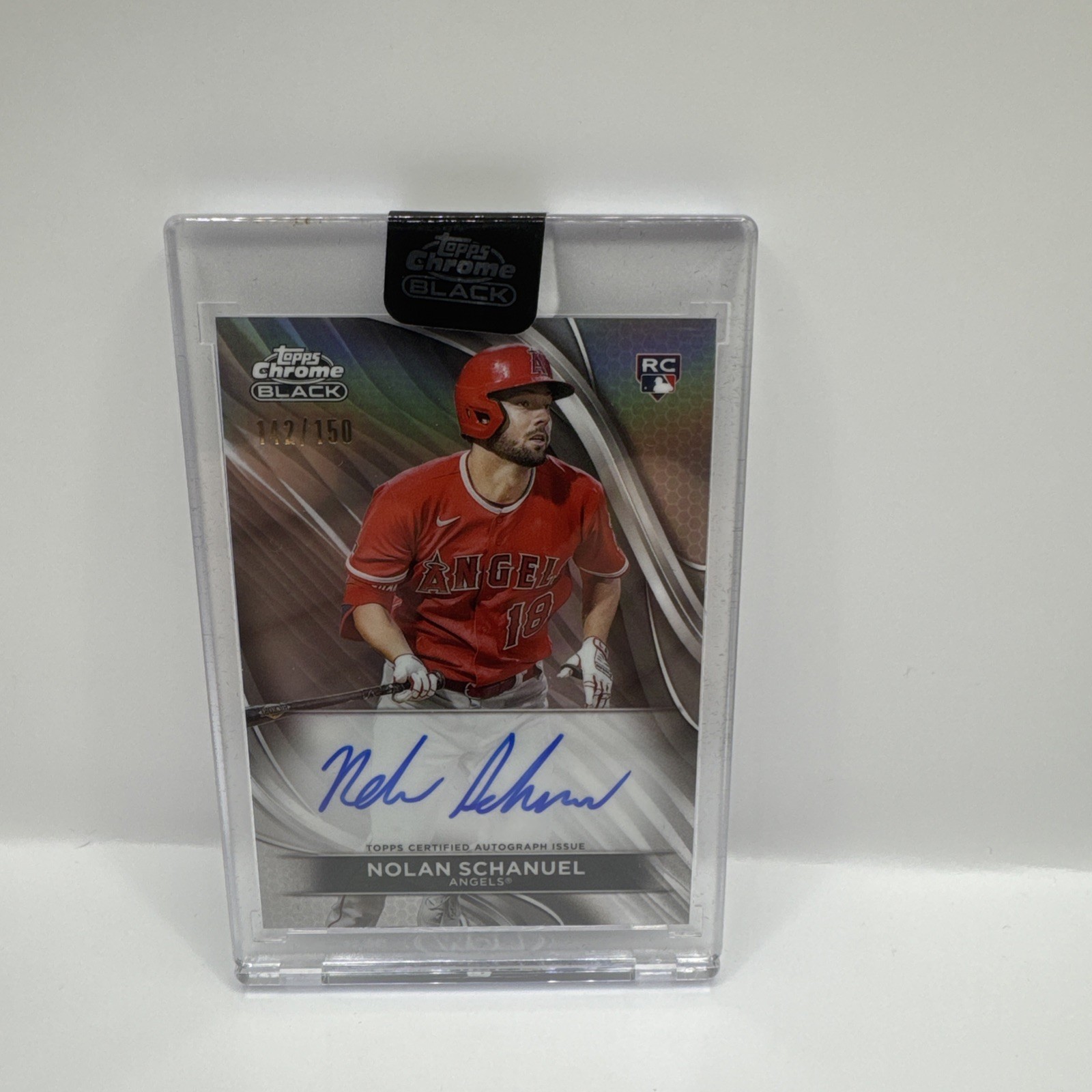 2024 Topps Chrome Black - Autographs Nolan Schanuel #CBA-NS Refractor /150 (AU,
