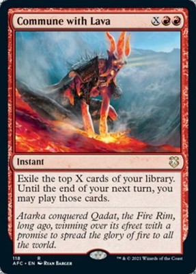 Commune with Lava - AFC MTG - Light Play