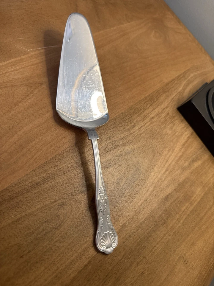 De colección R&M EPNS A1 Sheffield Inglaterra Plateado Pastel Servidor Shell Motivo Foto 3 de 4