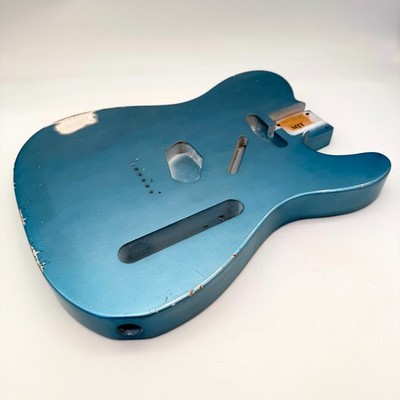 MJT Telecaster Body Relic Alder Nitro Ice Blue Light mjt6664