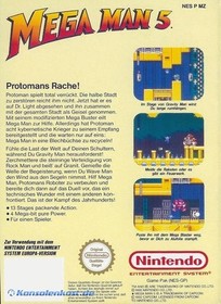 Nintendo NES Spiel - Mega Man 5 PAL-B Modul NEUWERTIG