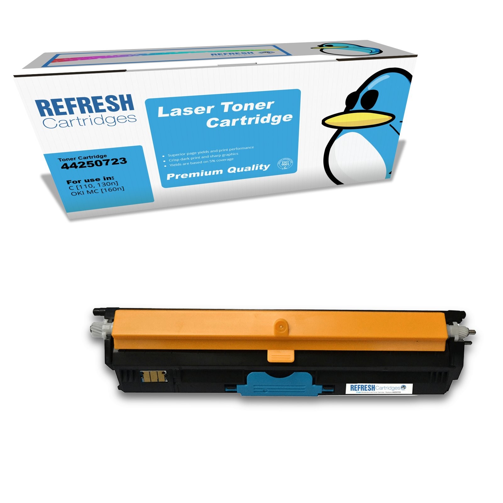 Refresh Cartridges Cyan 44250723 Toner Compatible With Oki Printers