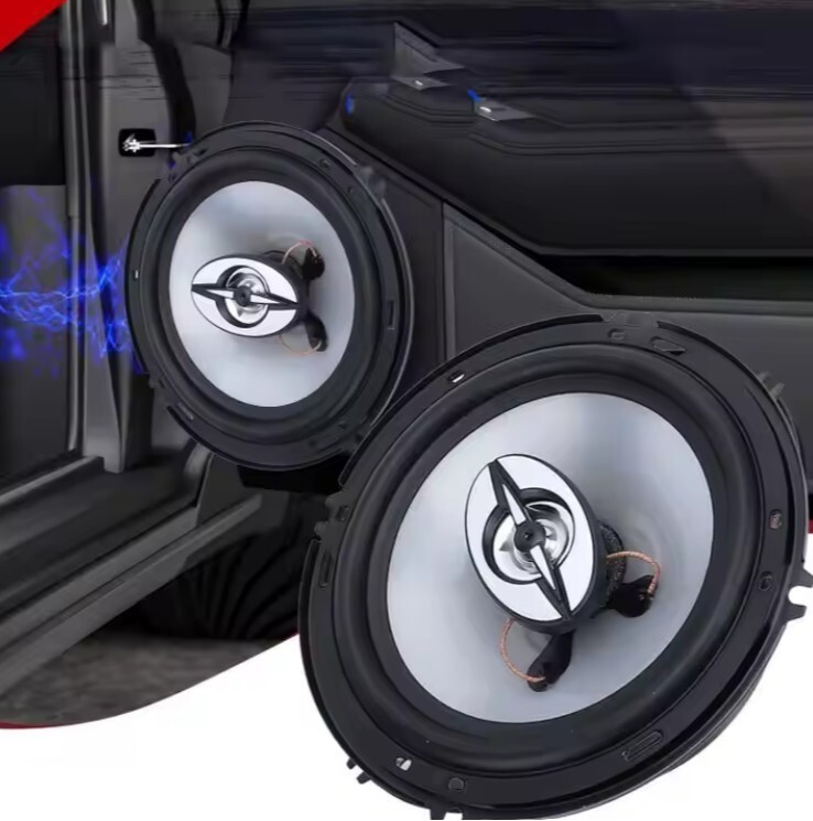 Coppia Casse Altoparlanti Autoradio Auto Speaker Woofer Stereo 2 Vie 300W 10CM foto 4