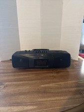 Sony CFS-204 Radio Cassette-Corder Small Audio Cassette Player boombox WORKS